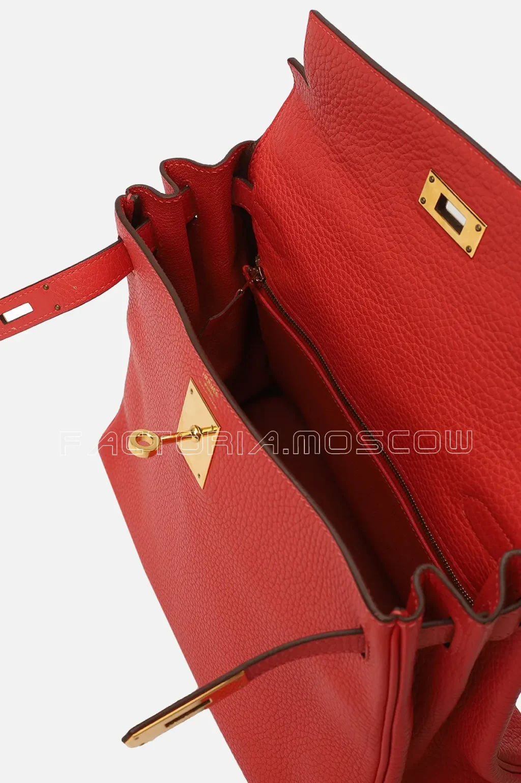 Hermes Kelly Retourne 28 Togo Colour Rouge De Coeur GHW