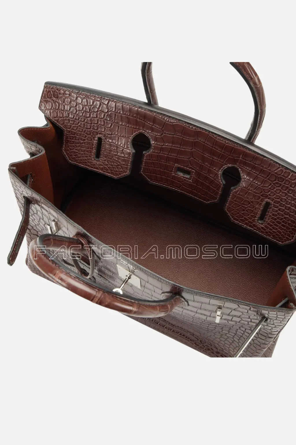 Hermès Birkin 35 Matte Porosus Crocodile Colour Havane PHW