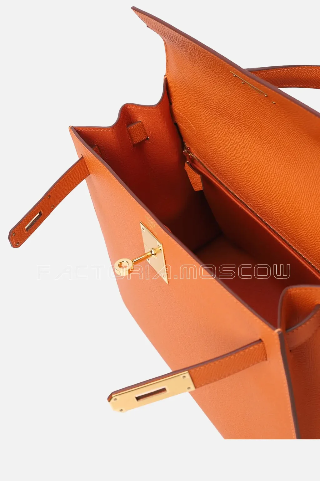 Hermes Kelly Retourne 28 Epsom Colour Orange GHW