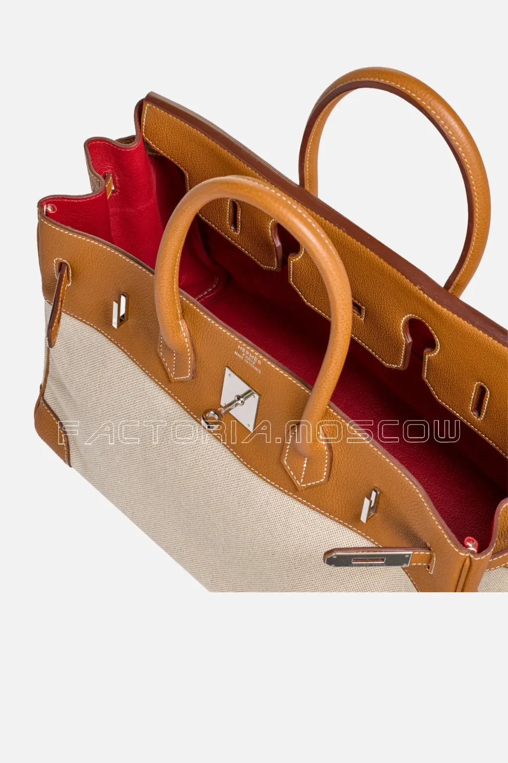 Hermès Birkin 35 Gold Togo And Ecru Toile PHW