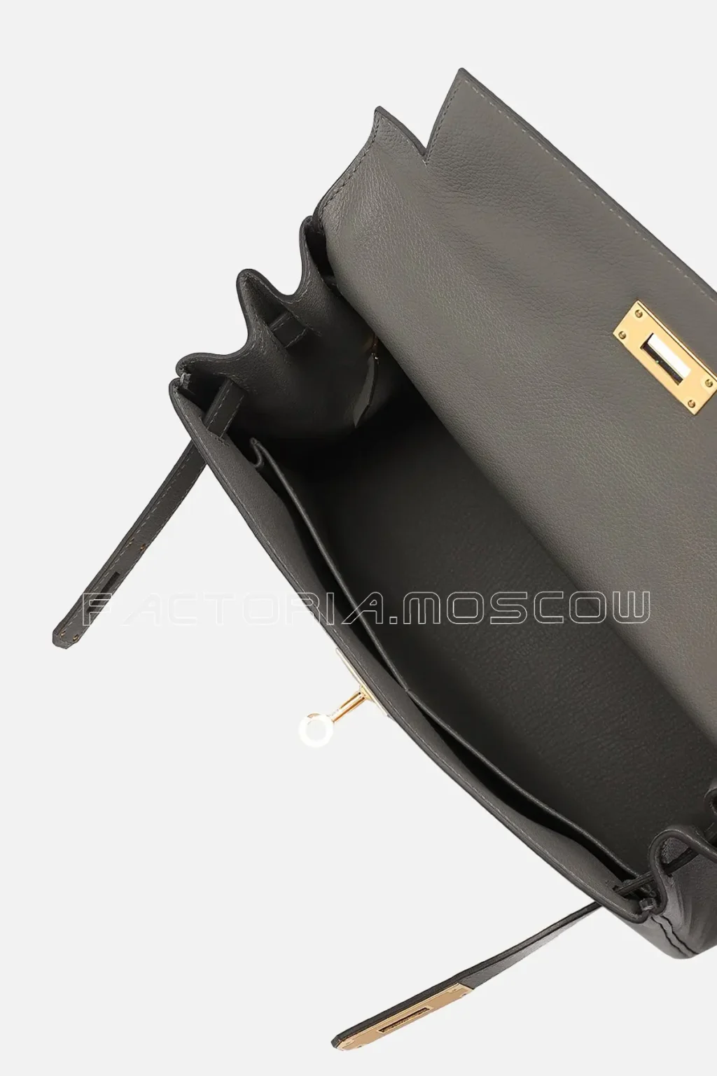 Hermes Kelly Retourne 28 Evercolor Colour Gris Meyer GHW