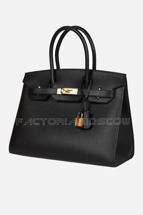 Hermès Birkin Sellier 30 Black Veau Madame GHW
