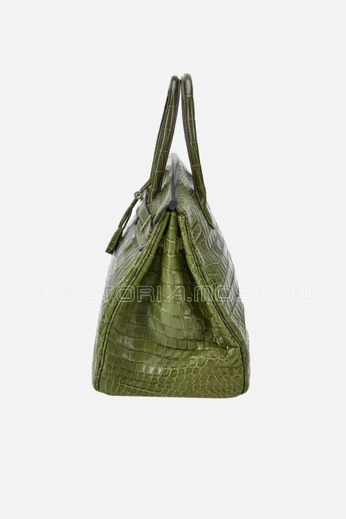 Hermès Birkin 35 Matte Niloticus Crocodile Colour Vert Veronese PHW