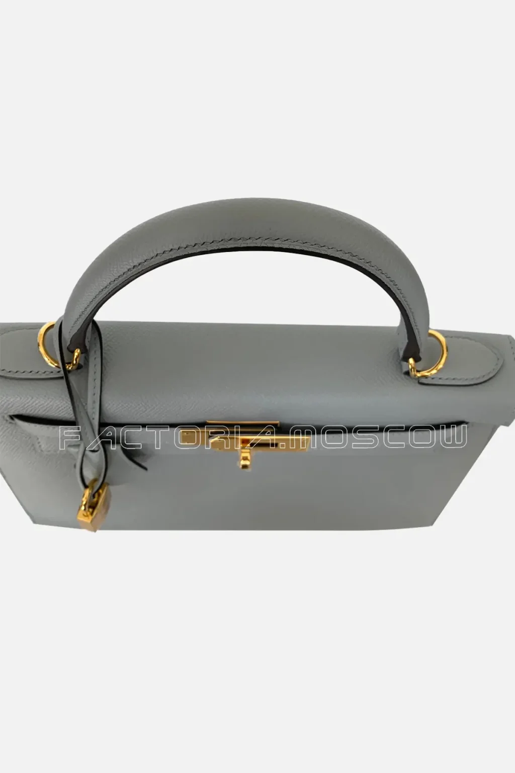Hermes Kelly Sellier 28 Epsom Colour Blue Glacier GHW