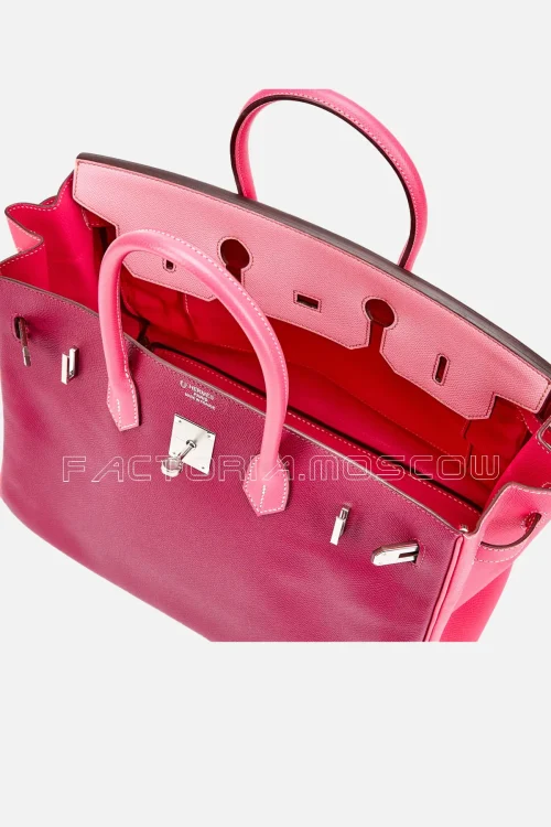Hermès HSS Birkin 35 Epsom Colour 5P Bubblegum Pink, Rose Tyrien And Anemone PHW