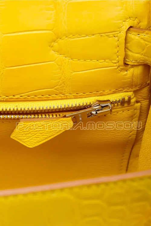 Hermes Kelly Retourne 28 Alligator Matte Colour Mimosa PHW