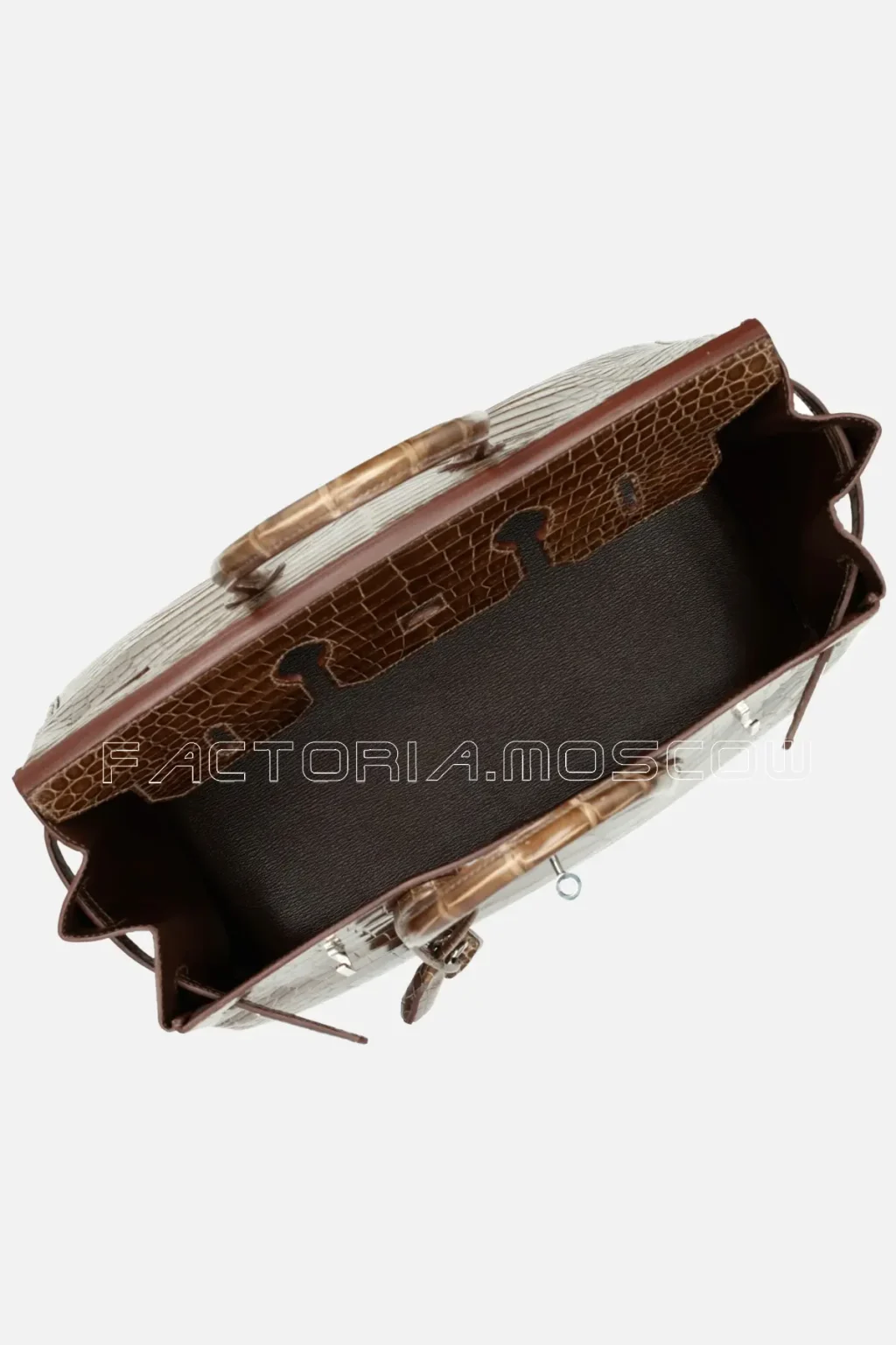 Hermès Birkin 35 Shiny Porosus Crocodile Colour Gris Élèphant PHW