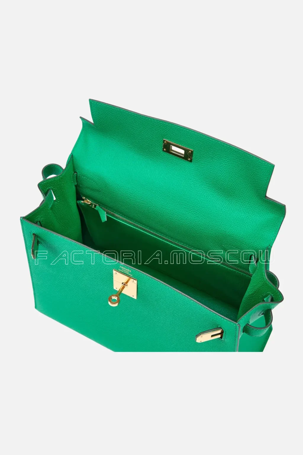 Hermès Kelly Sellier 28 Vert Jade Epsom GHW