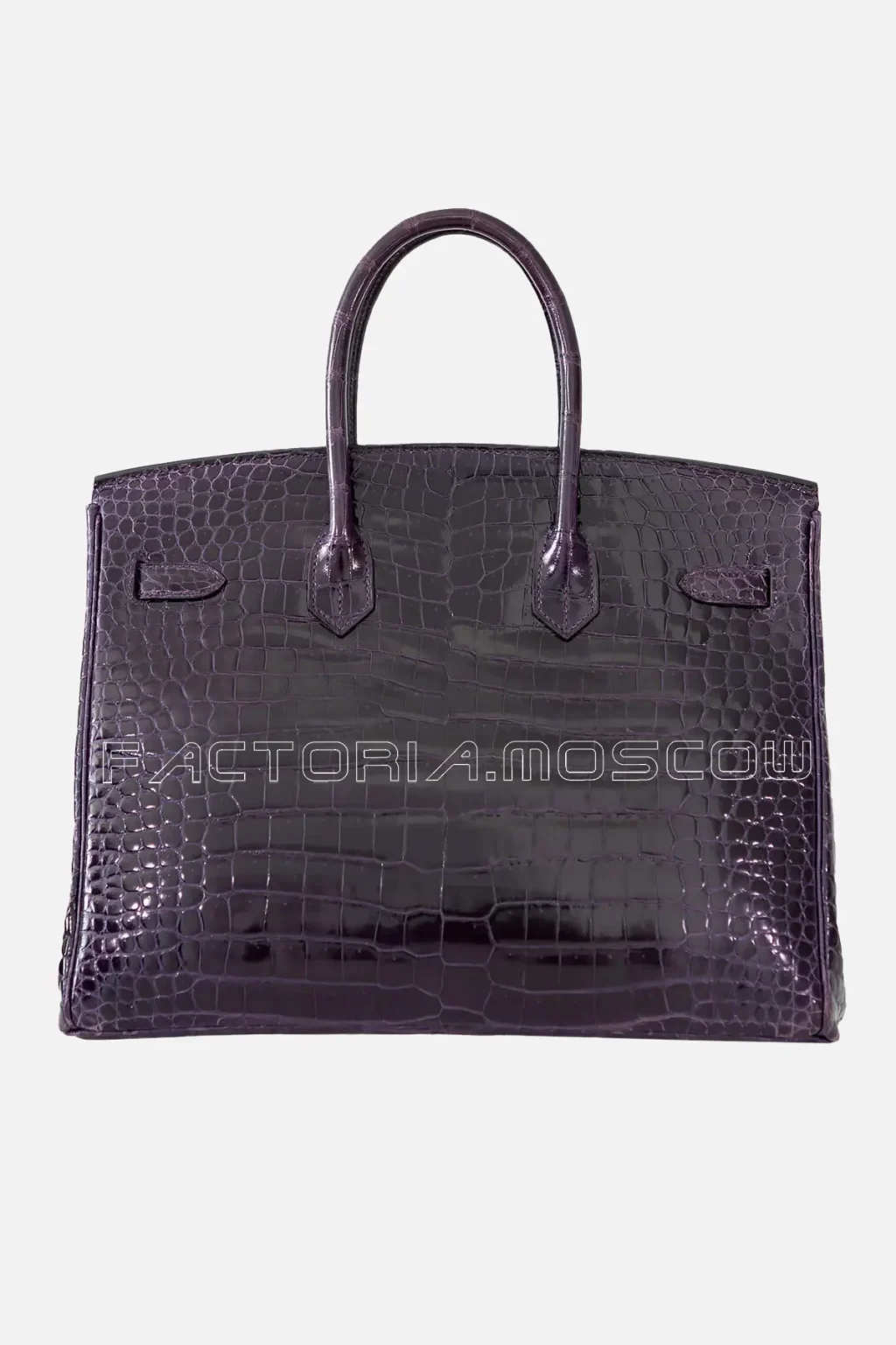 Hermes Birkin 35 Porosus Crocodile Colour Amethyst PHW