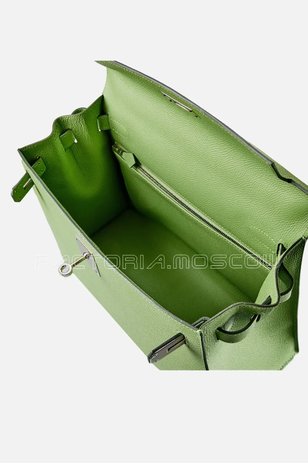 Hermès Kelly Sellier 28 Epsom Colour Vert Criquet PHW