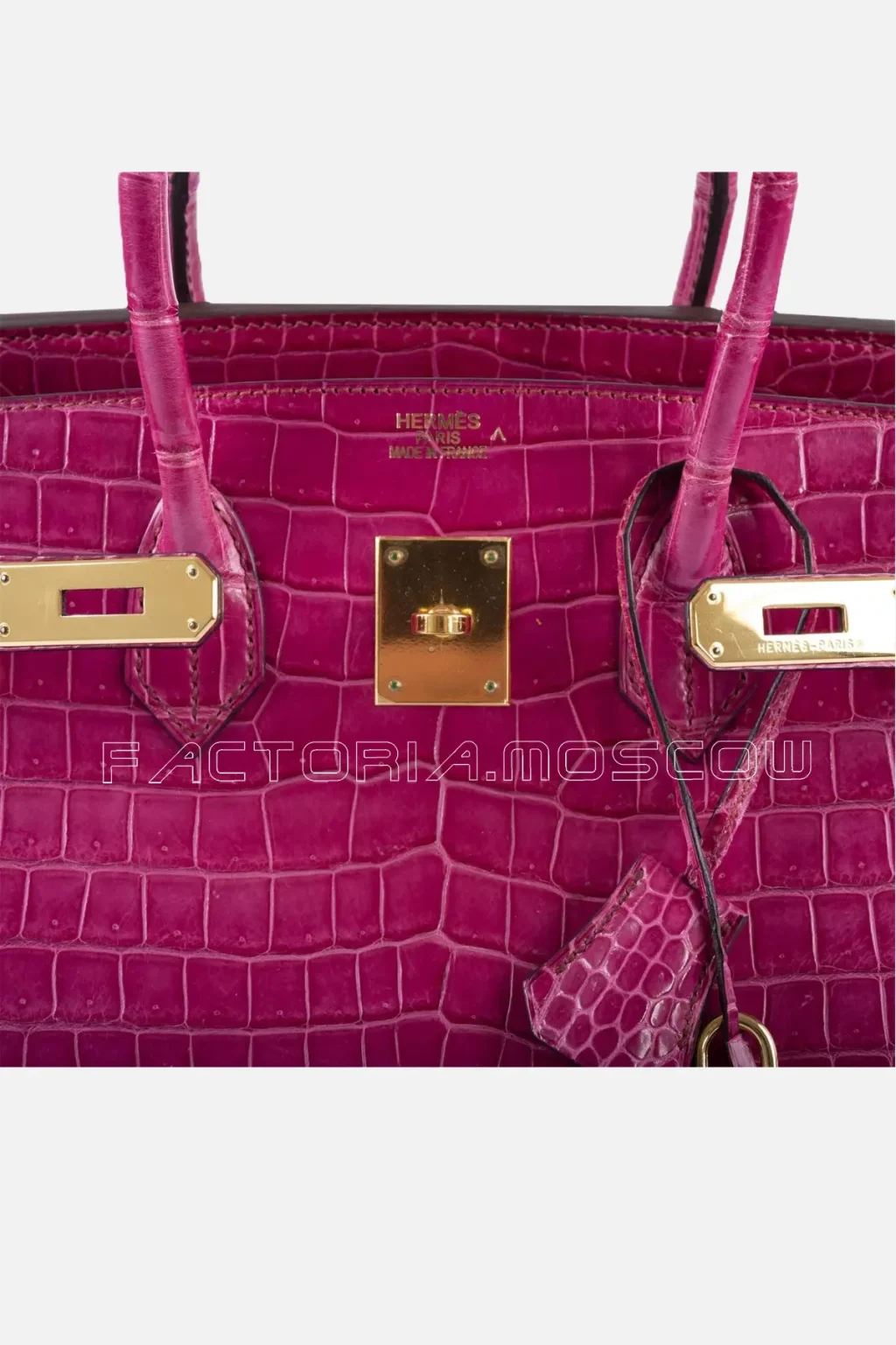 Hermes Birkin 35 Porosus Crocodile Colour Fuchsia GHW