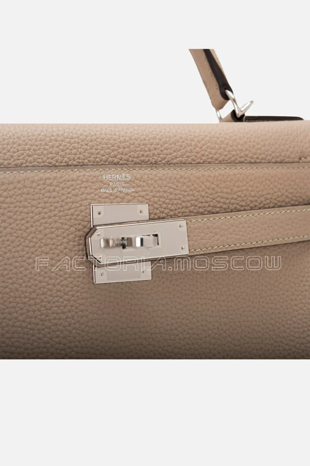Hermès Kelly Retourne 28 Togo Colour Gris Tourterelle PHW