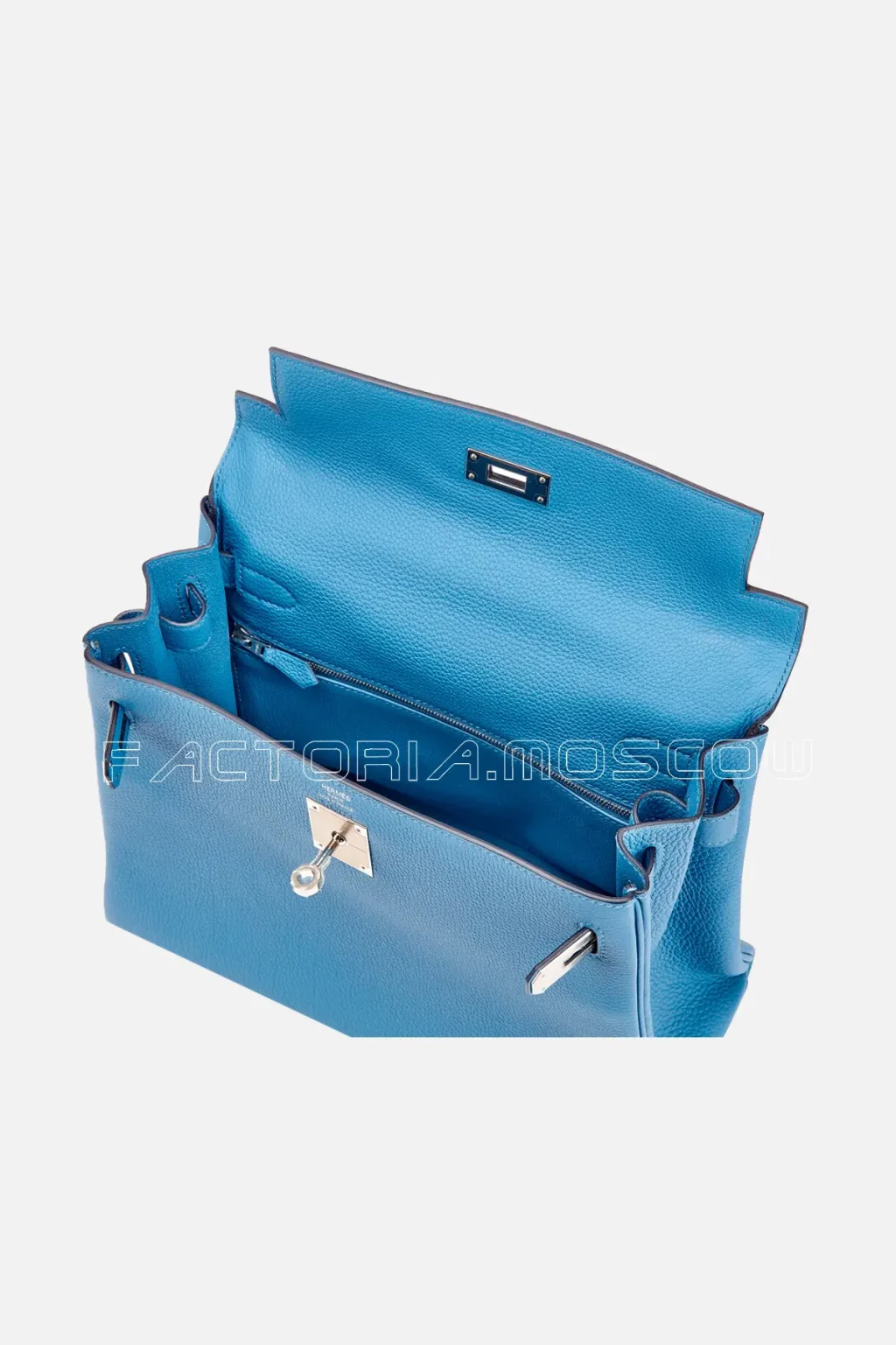 Hermès Kelly Retourne 28 Togo Colour Bleu Azur PHW