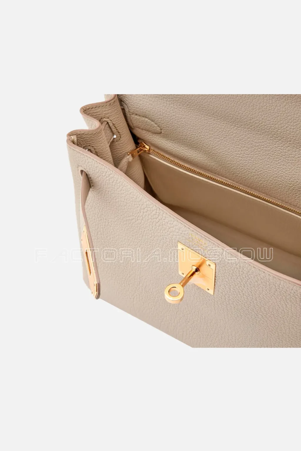 Hermès Kelly Retourne 28 Togo Colour Beton GHW