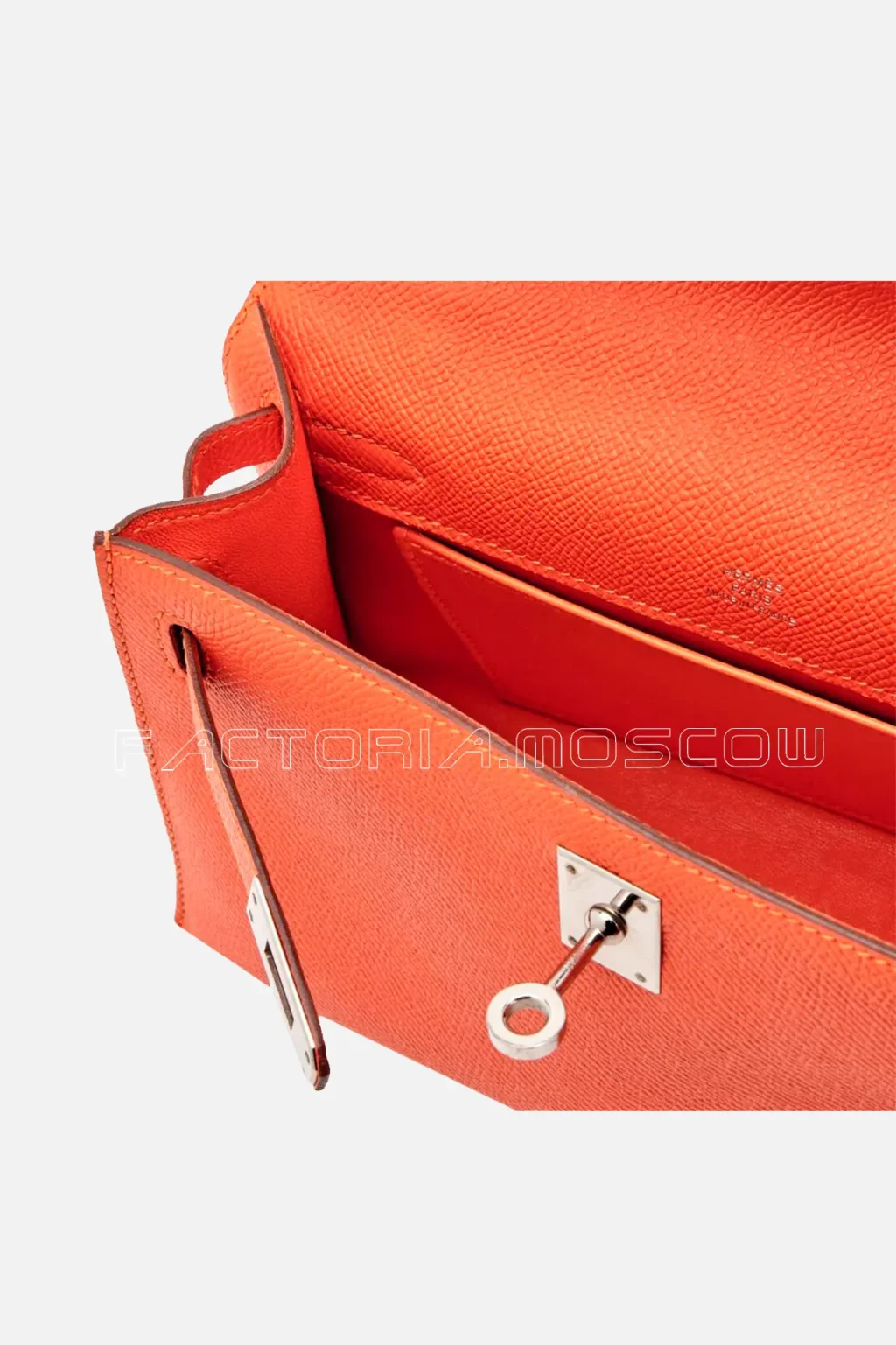 Hermès Kelly Pochette Epsom Colour Orange Poppy PHW