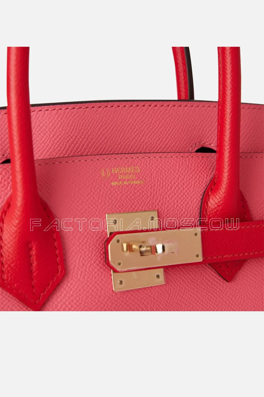 Hermès Special Order (HSS) Birkin 30 Rose Azalee and Rouge de Coeur Epsom Permabrass Hardware