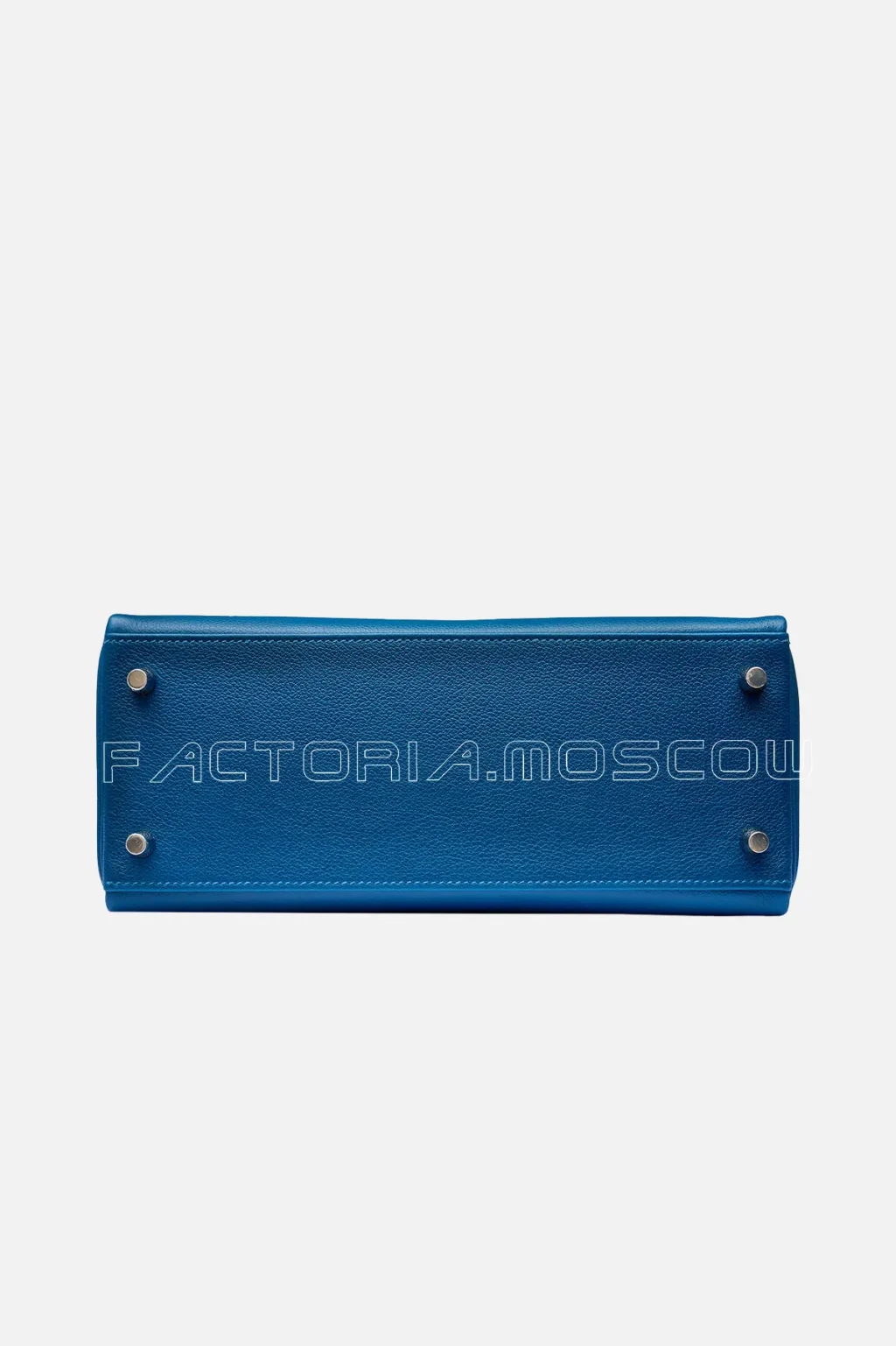 Hermès Kelly Retourne 28 Evercolor Deep Blue And Vert Bosphore Verso PHW
