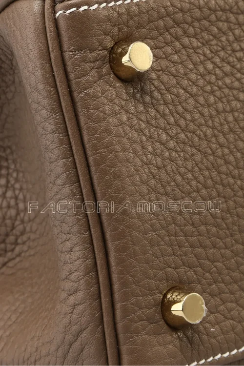 Hermes Kelly 28 Retourne Étoupe Tourillon Clemence GHW
