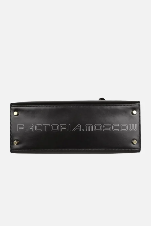 Hermès Kelly Sellier 28 Black Box GHW