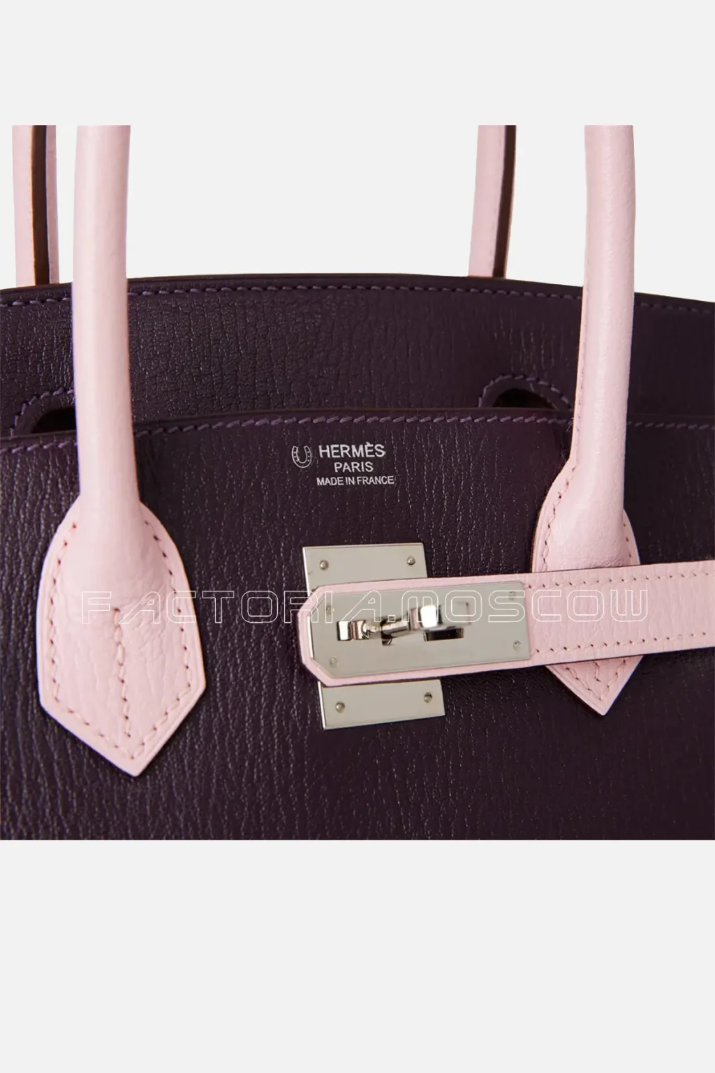 Hermès Special Order (HSS) Birkin 30 Raisin and Rose Sakura Chevre PHW