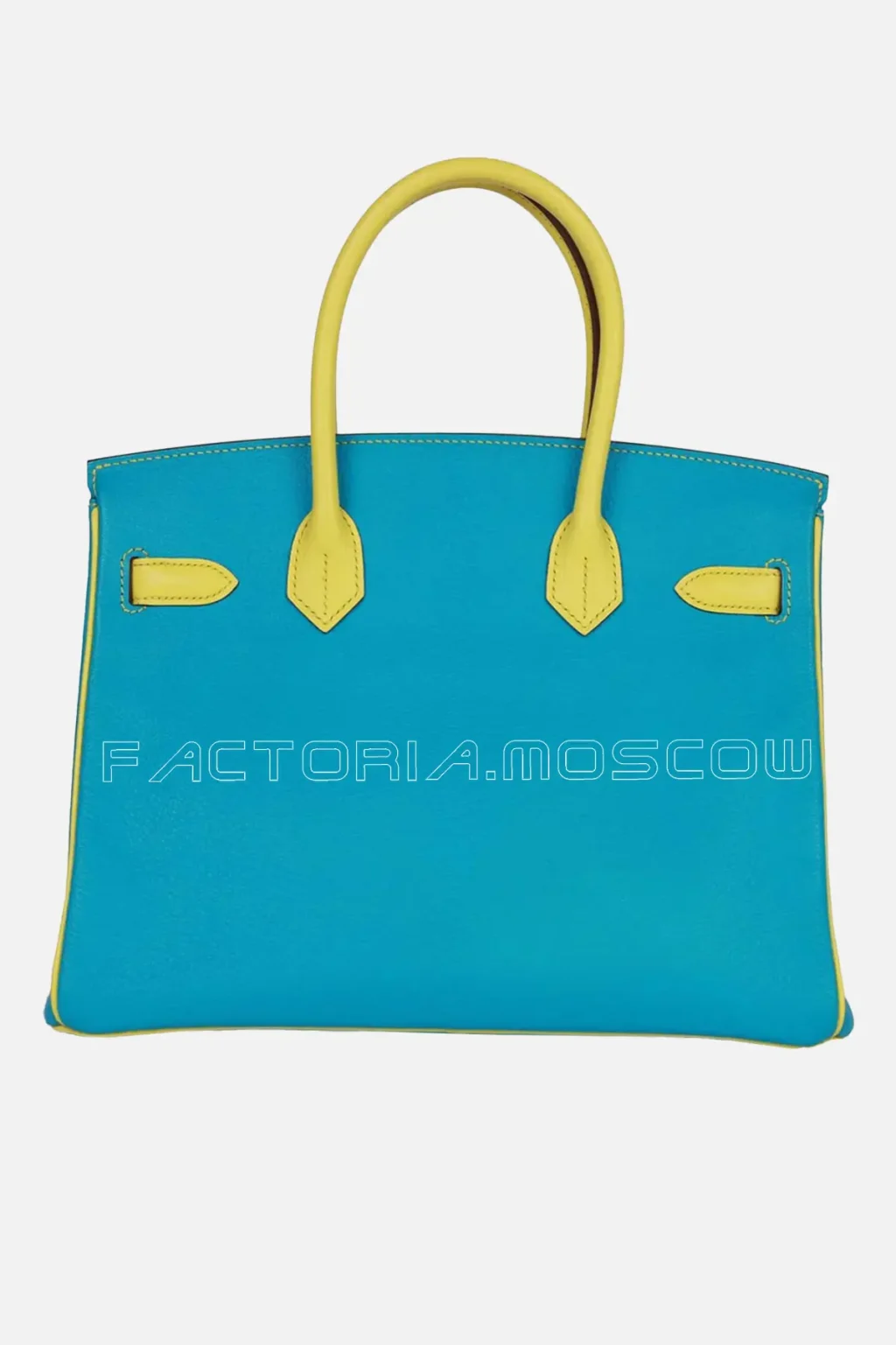 Hermès Special Order (HSS) Birkin 30 Bleu Turquoise and Lime Chevre GHW