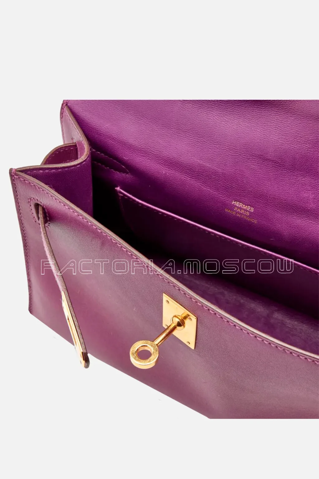 Hermès Kelly Pochette Swift Colour Pelouse GHW