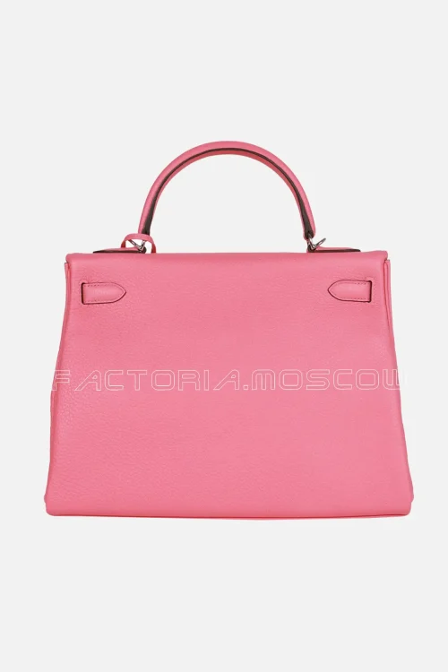 Hermès Kelly Retourne 32 Rose Azalee Clemence PHW