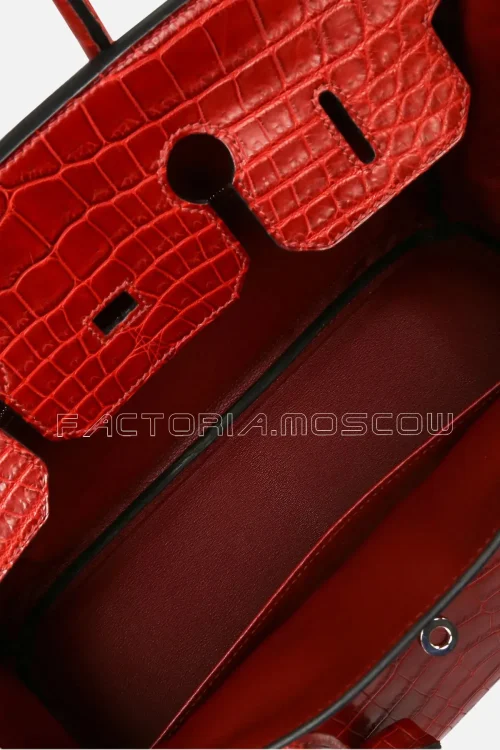 Hermes Birkin 35 Rouge H Niloticus Matte PHW