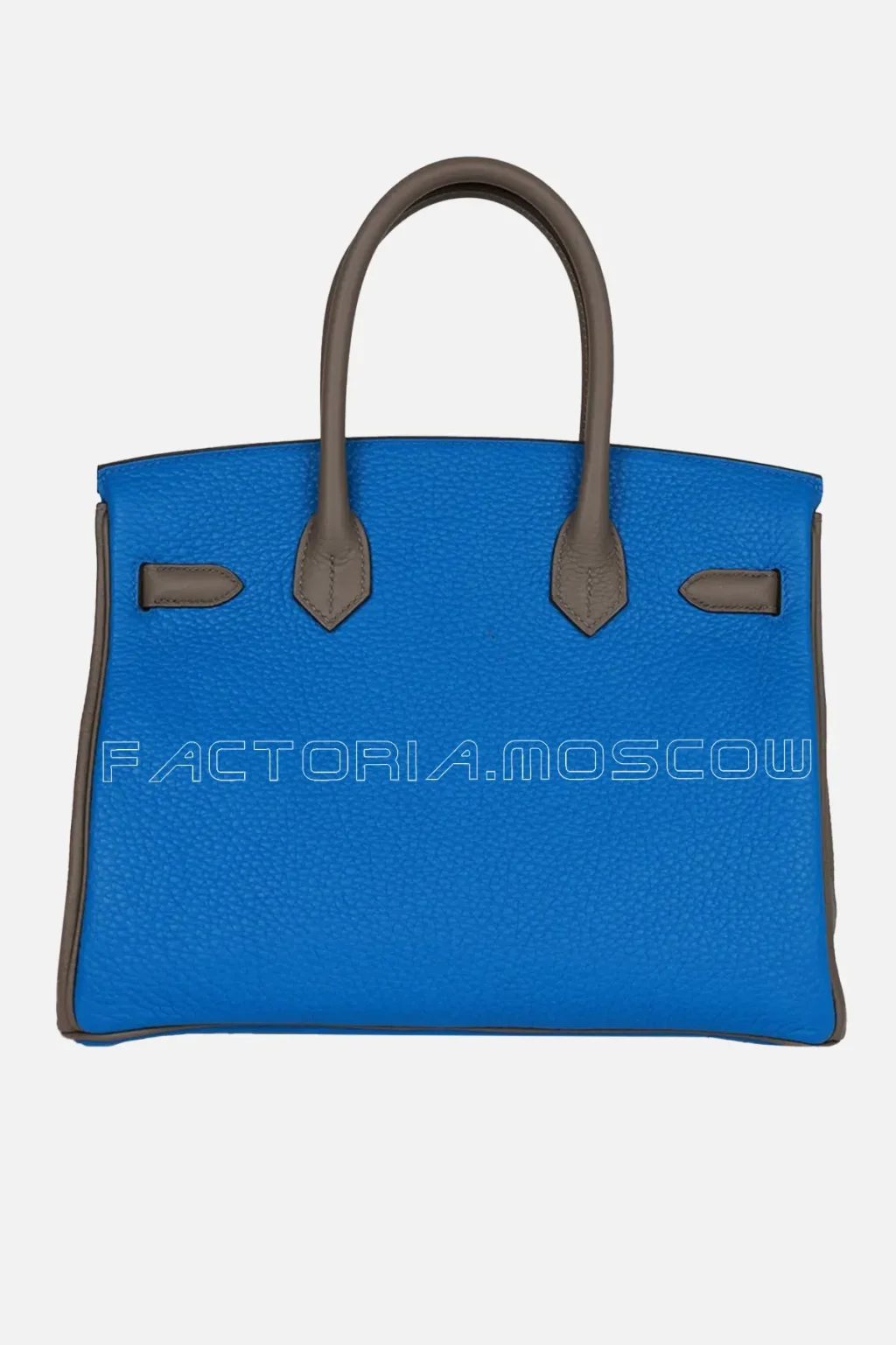 Hermès Special Order (HSS) Birkin 30 Bleu Electric and Etain Clemence Brushed GHW