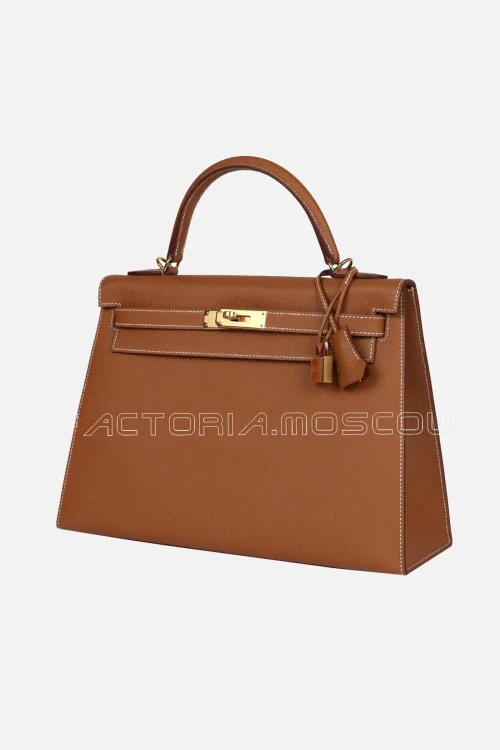 Hermès Kelly Sellier 32 Gold Epsom GHW