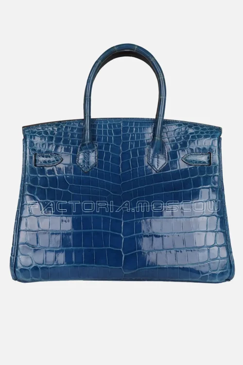 Hermès Birkin 30 Mykonos Shiny Niloticus Crocodile PHW