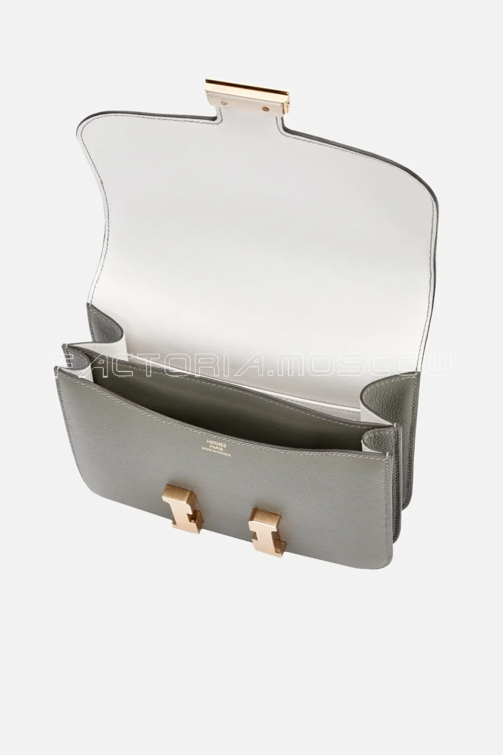 Hermès Constance 18 Gris Meyer/Gris Pale Evercolor Permabrass Hardware