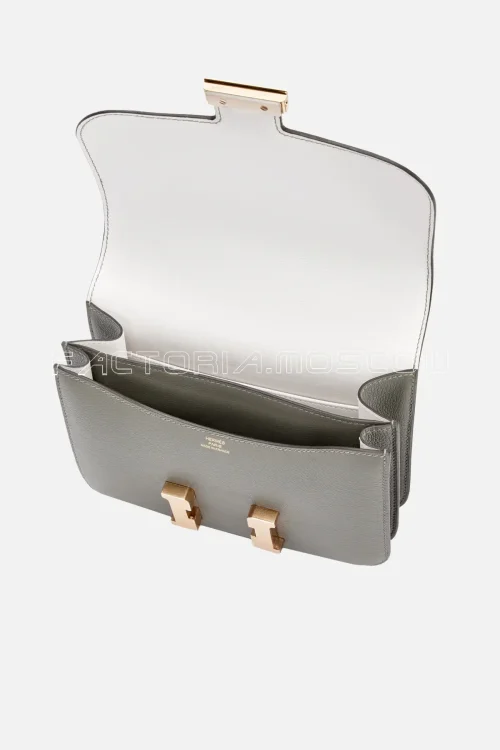 Hermès Constance 18 Gris Meyer/Gris Pale Evercolor Permabrass Hardware