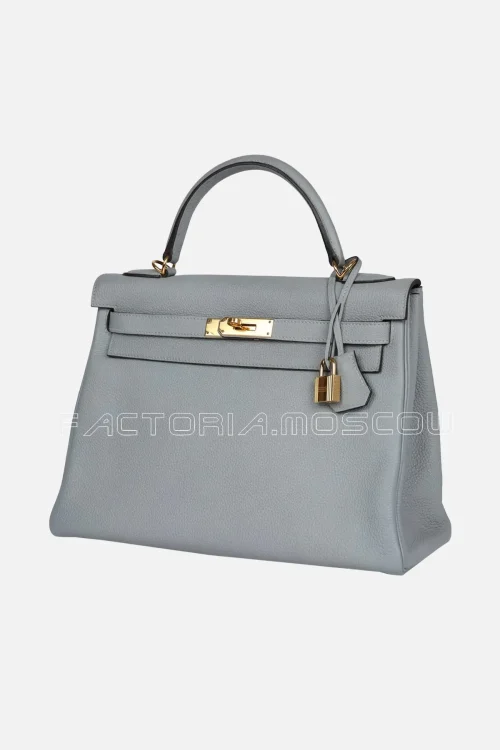 Hermès Kelly Retourne 32 Bleu Glacier Togo GHW