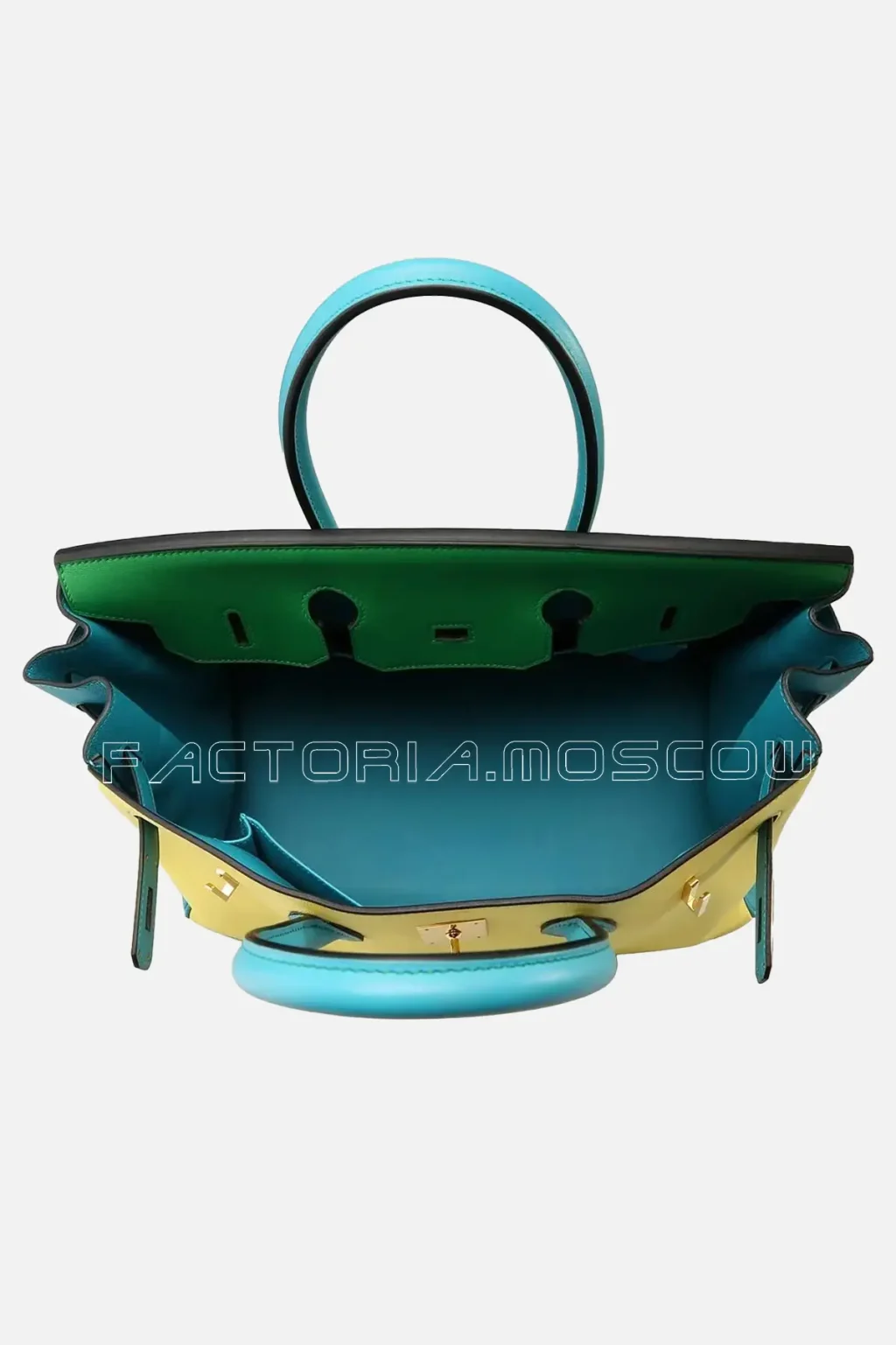 Hermes HSS Birkin 35 Soufre/Bamboo/Bleu Izmir Brushed GHW