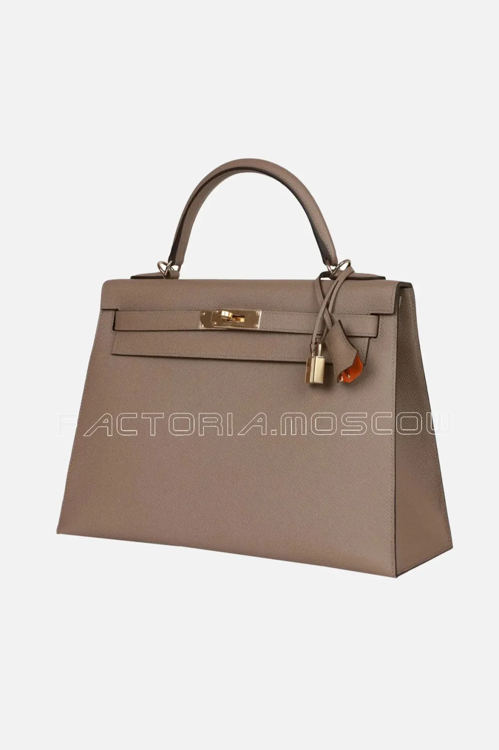 Hermès Special Order HSS Kelly Sellier 32 Gris Asphalte Verso Epsom Permabrass Hardware