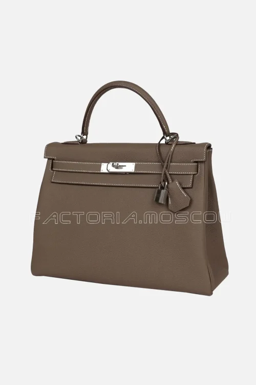 Hermès Kelly Retourne 32 Etoupe Togo PHW