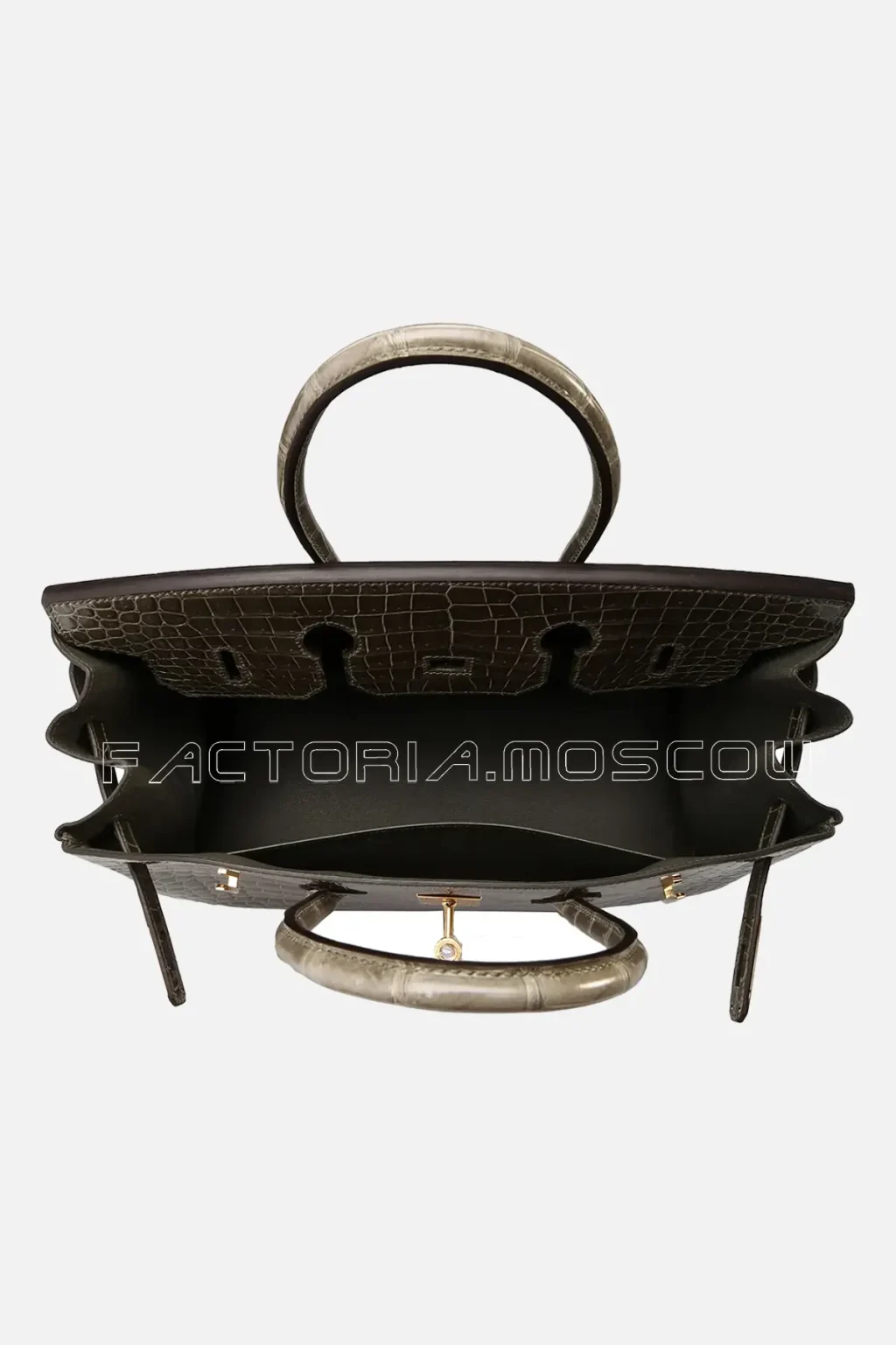 Hermes Birkin 35 Shiny Tourterelle Porosus GHW