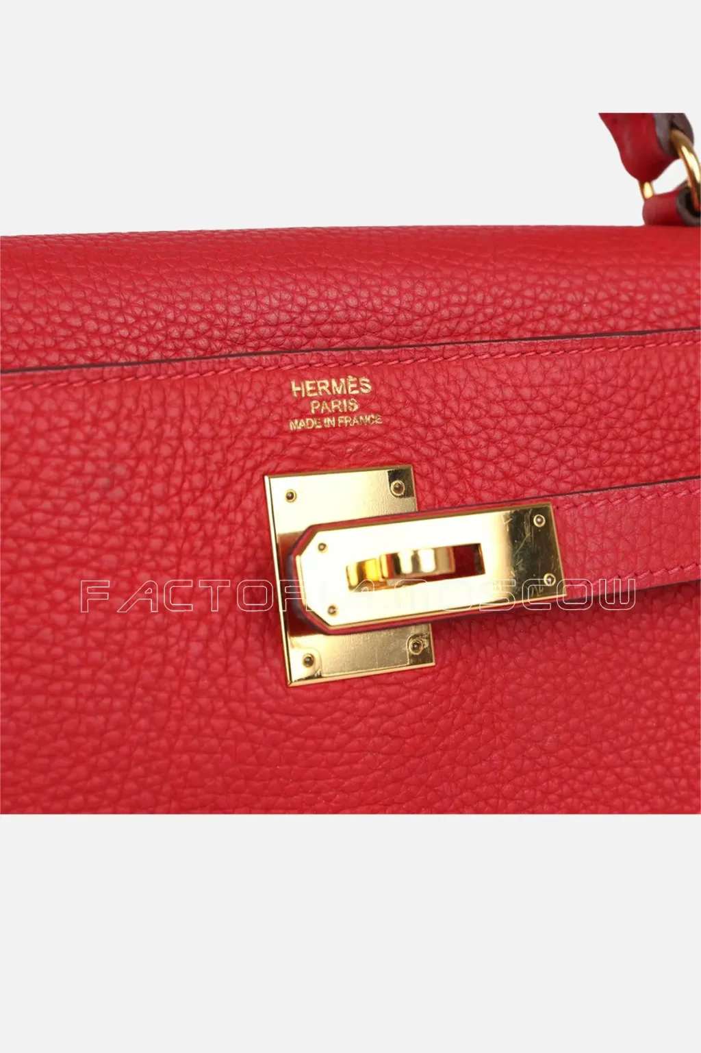 Hermès Kelly Retourne 32 Vermillion Clemence GHW