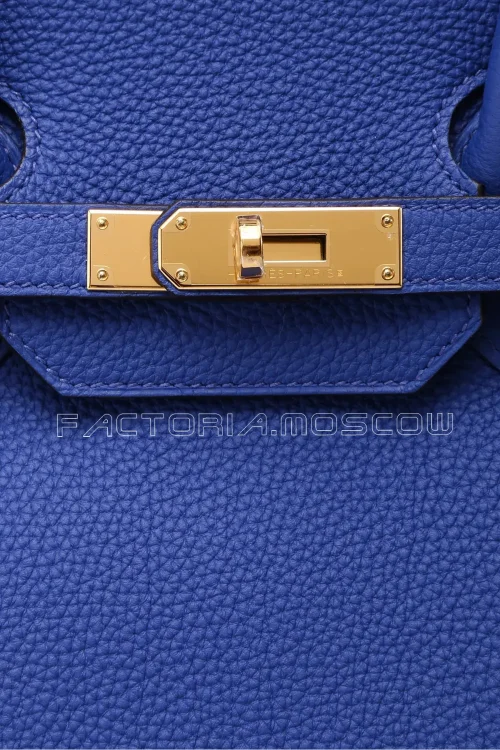 Hermes Birkin 35 Bleu Electrique Togo GHW