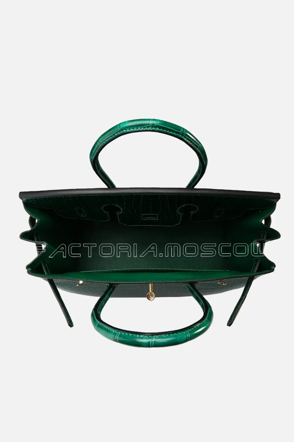 Hermes Birkin 35 Shiny Vert Emeraude Porosus GHW
