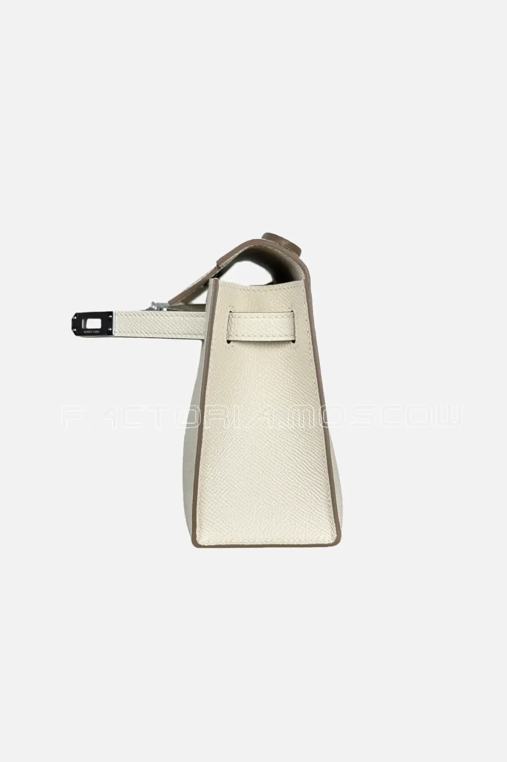 Hermes Kelly Pouchette Epsom Colour Craie PHW