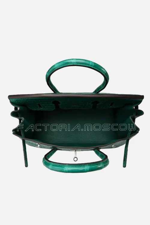 Hermes Birkin 35 Matte Malachite Porosus PHW