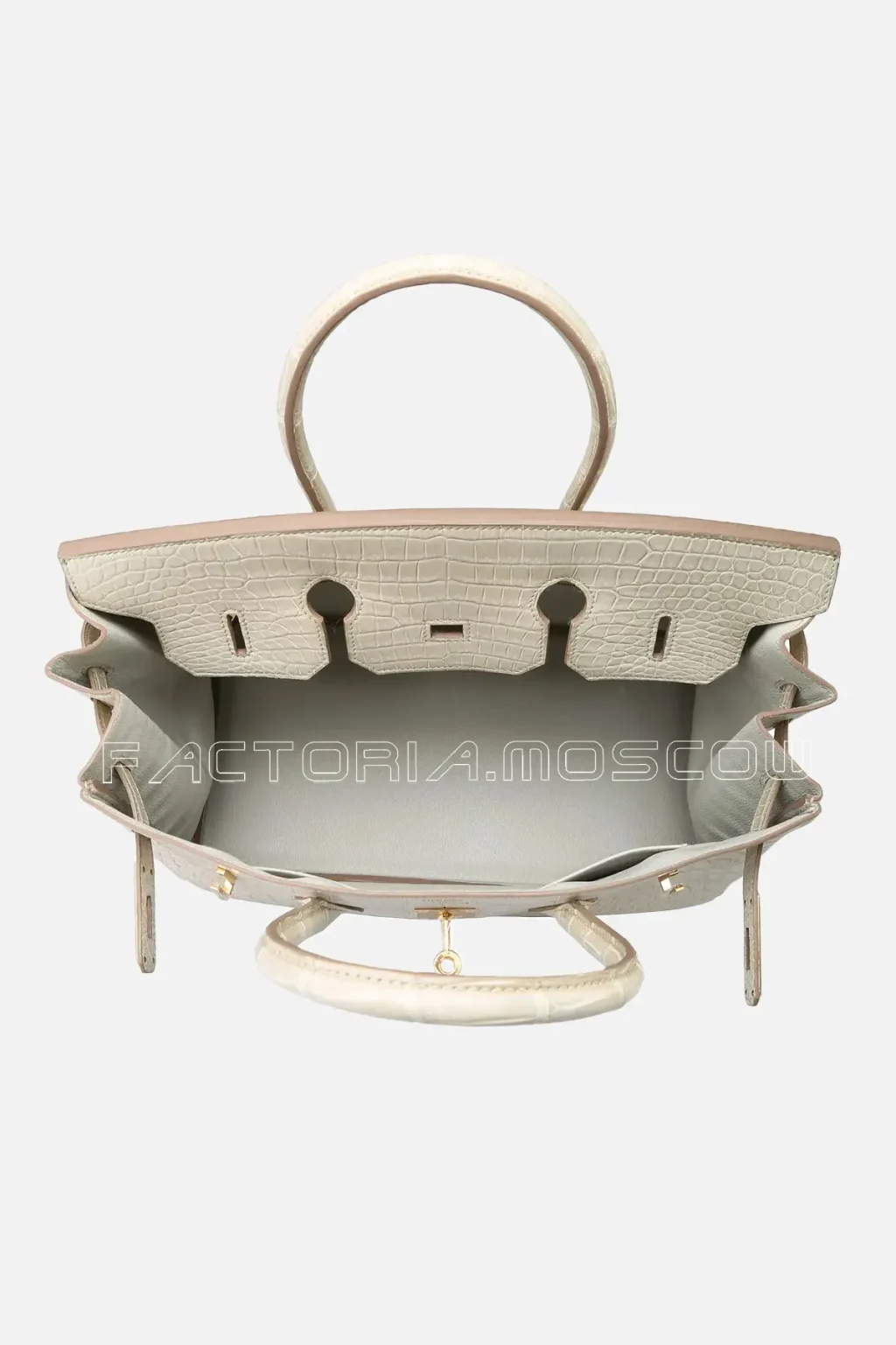 Hermes Birkin 35 Béton Matte Porosus GHW