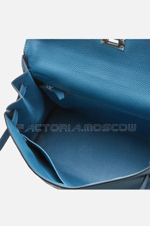 Hermès Kelly Retourne 32 Togo Colour Bleu Azur PHW