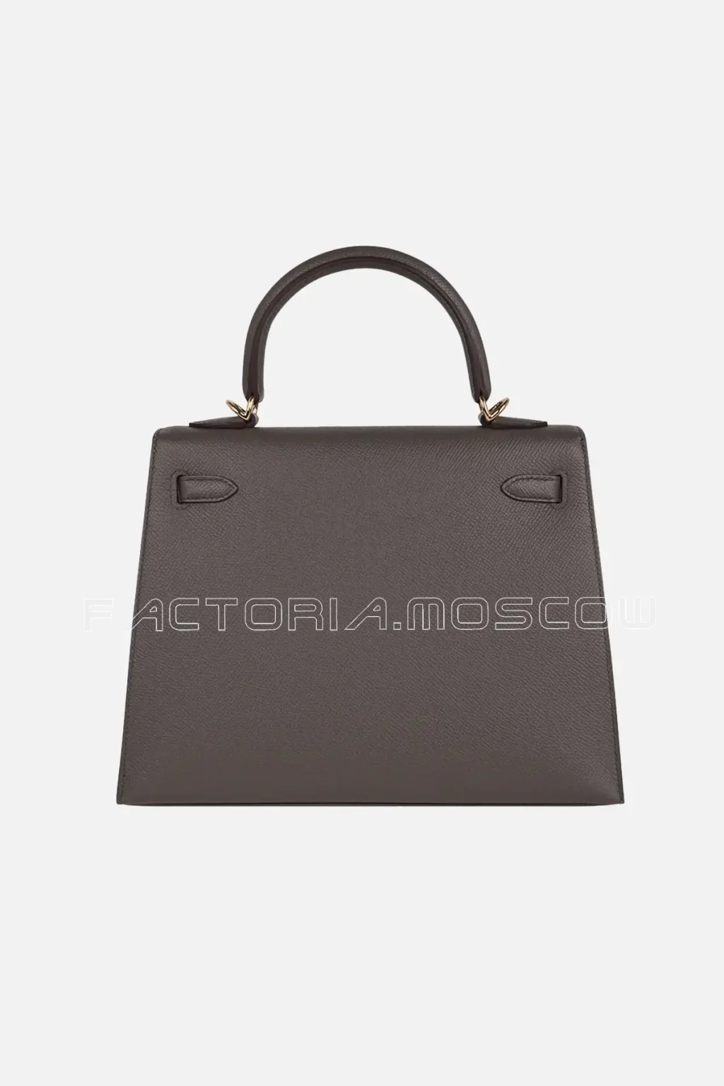 Hermes Kelly Sellier 25 Bag Etain GHW Epsom Leather