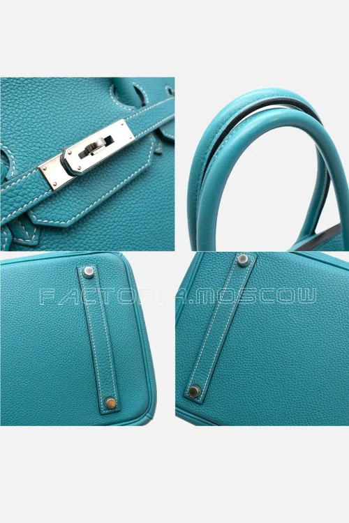 Hermes Birkin 35 Togo Leather Colour Blue Jeans PHW
