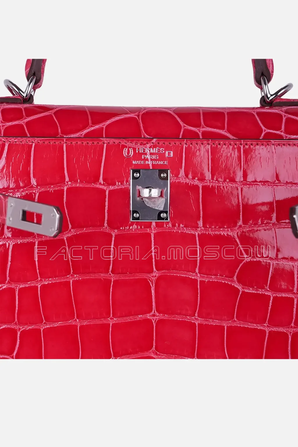 Hermes HSS Kelly Sellier 25 Rose Extreme/Trench Alligator Bag Palladium