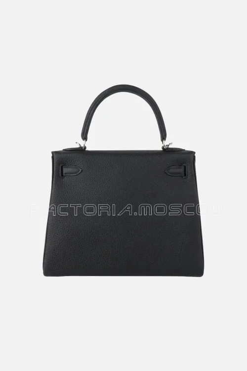 Hermes Kelly Retourne 25 Bag Black Togo PHW
