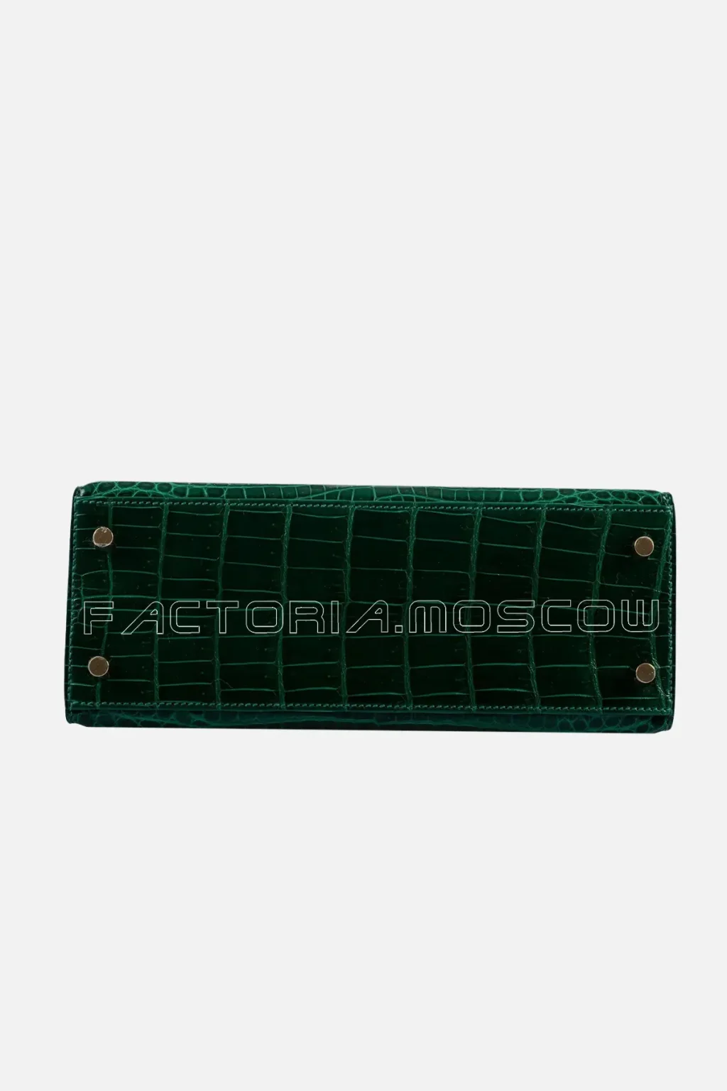Hermes HSS Kelly Sellier 25 Emerald Nilo Crocodile/Cassis Brushed GHW